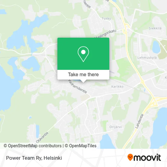 Power Team Ry map