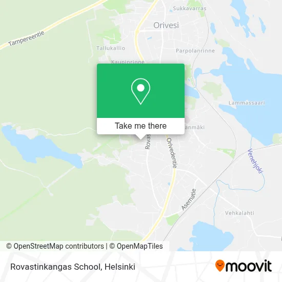 Rovastinkangas School map