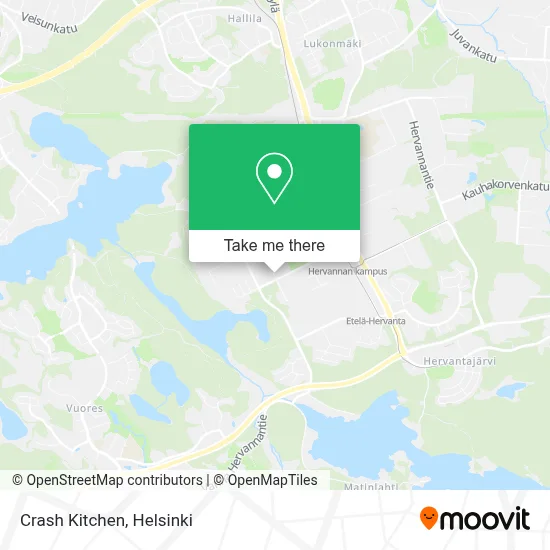 Crash Kitchen map
