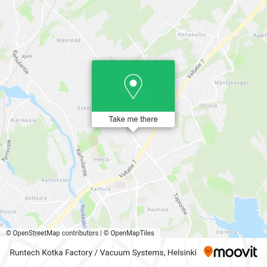 Runtech Kotka Factory / Vacuum Systems map