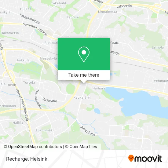 Recharge map
