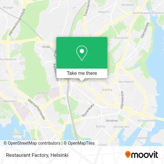 Restaurant Factory map