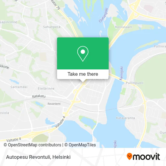 Autopesu Revontuli map