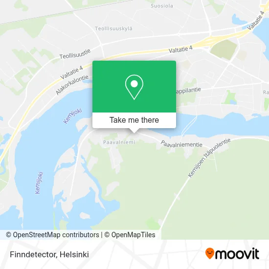 Finndetector map