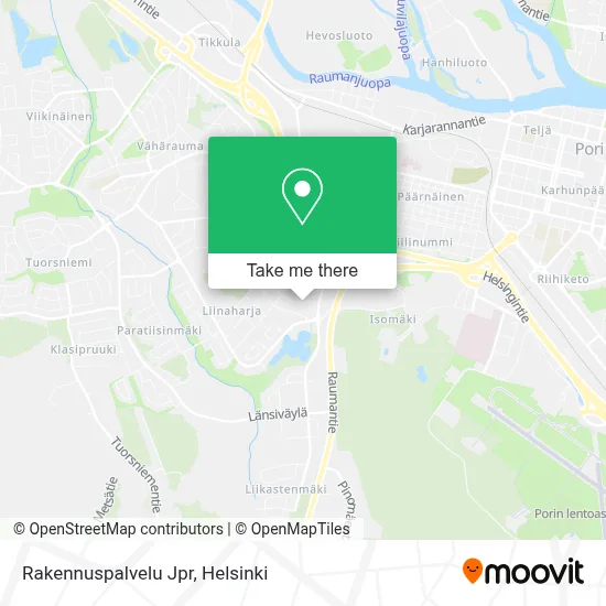 Rakennuspalvelu Jpr map
