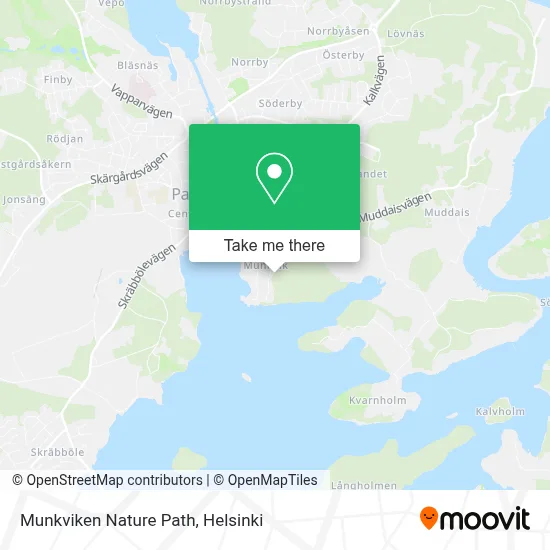 Munkviken Nature Path map