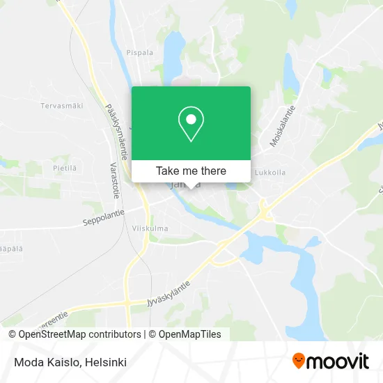 Moda Kaislo map