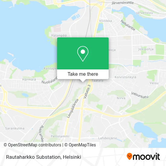 Rautaharkko Substation map