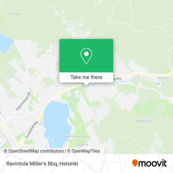 Ravintola Miller's Bbq map