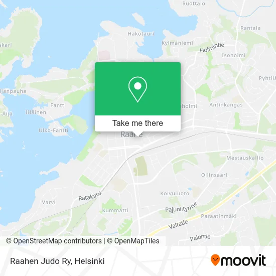 Raahen Judo Ry map