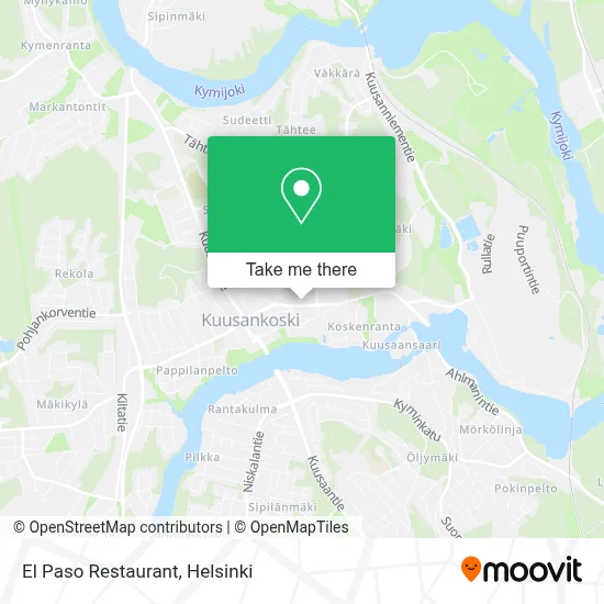 El Paso Restaurant map