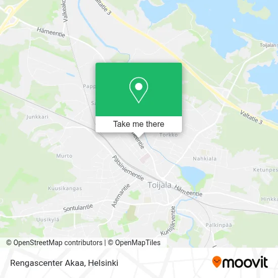 Rengascenter Akaa map