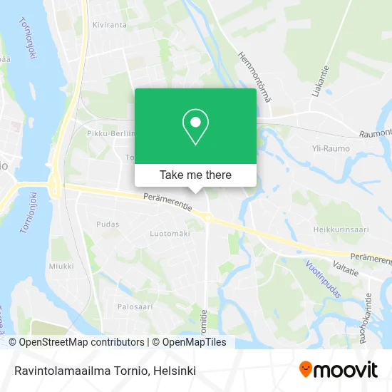 Ravintolamaailma Tornio map