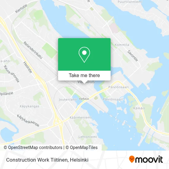 Construction Work Tiitinen map