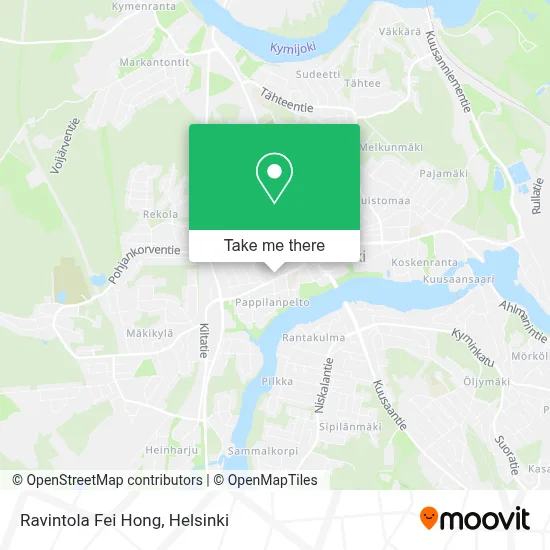 Ravintola Fei Hong map