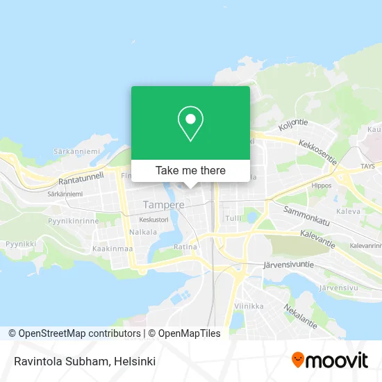 Ravintola Subham map