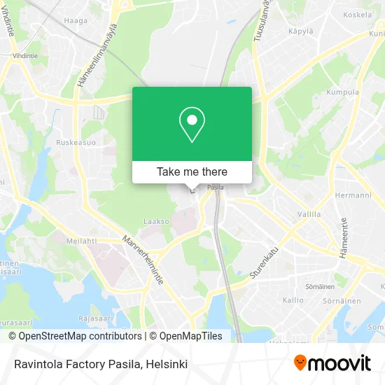 Ravintola Factory Pasila map