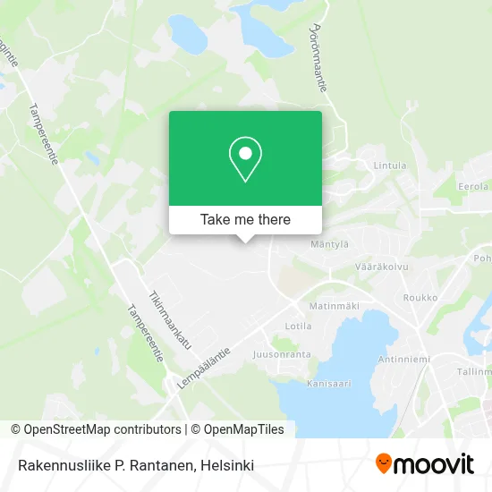 Rakennusliike P. Rantanen map