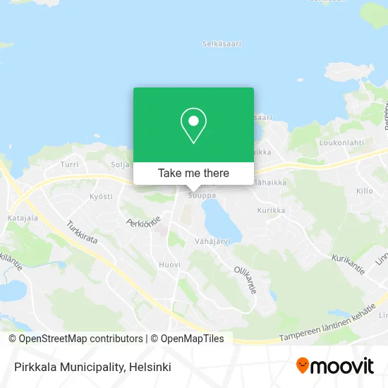 Pirkkala Municipality map