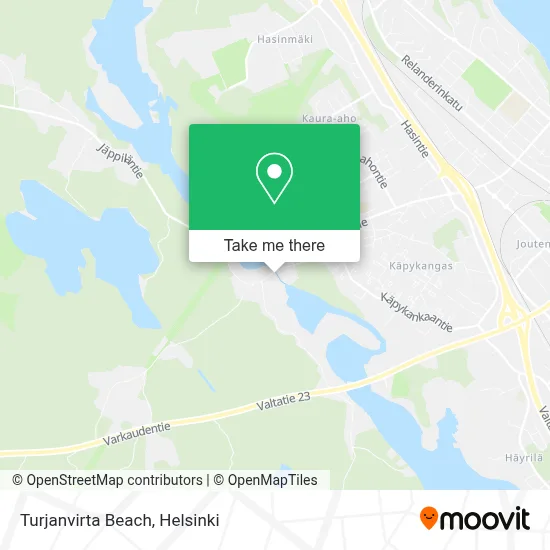 Turjanvirta Beach map