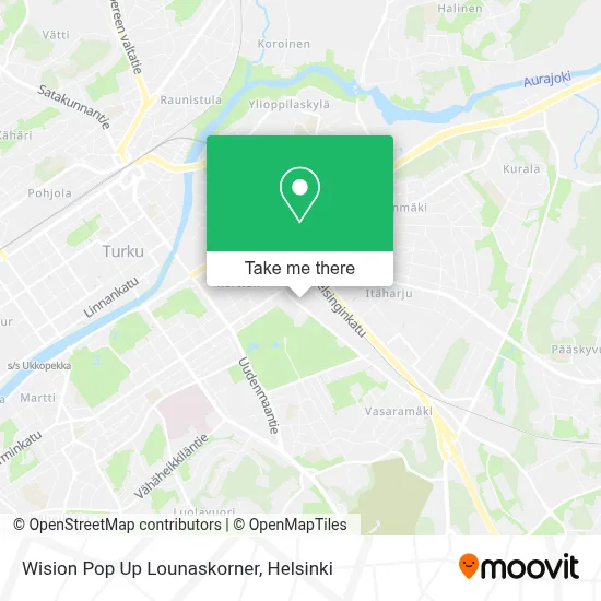 Wision Pop Up Lounaskorner map