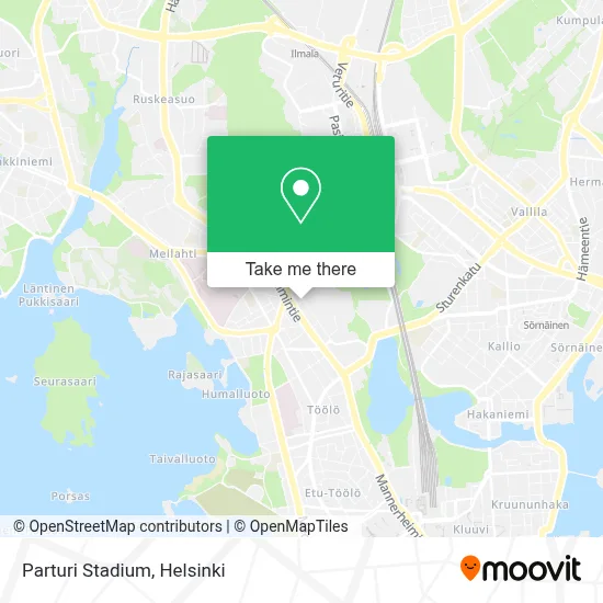 Parturi Stadium map