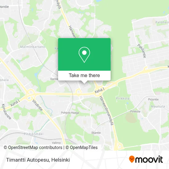 Timantti Autopesu map