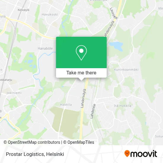 Prostar Logistics map