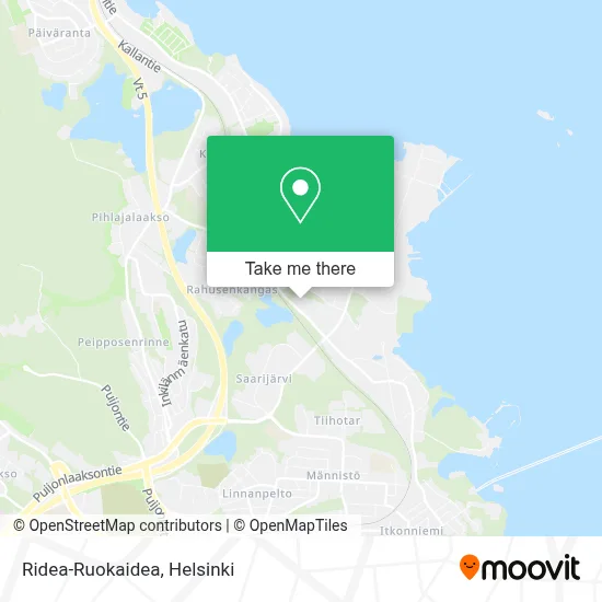 Ridea-Ruokaidea map