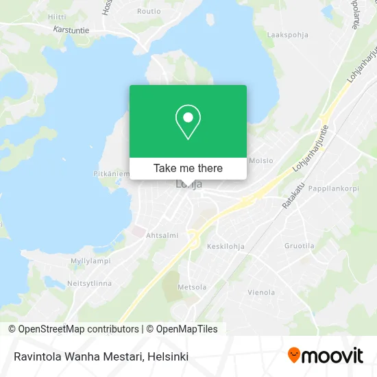 Ravintola Wanha Mestari map