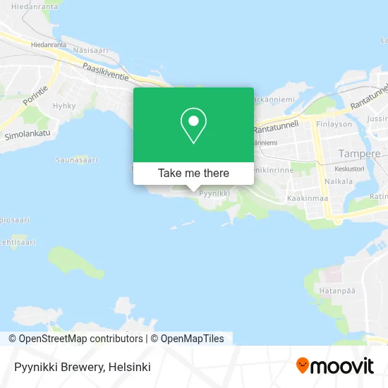 Pyynikki Brewery map