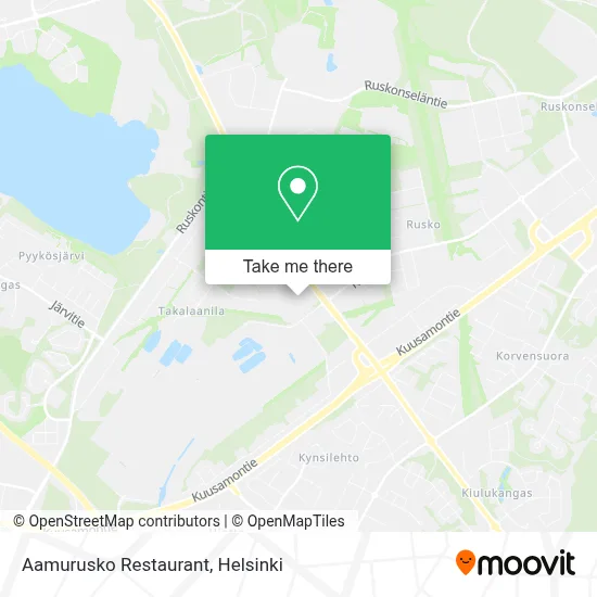 Aamurusko Restaurant map