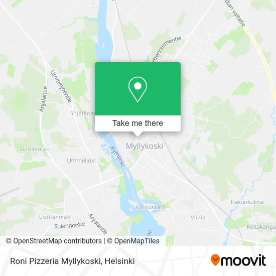 Roni Pizzeria Myllykoski map