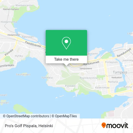 Pro's Golf Pispala map