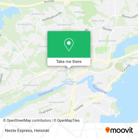 Neste Express map