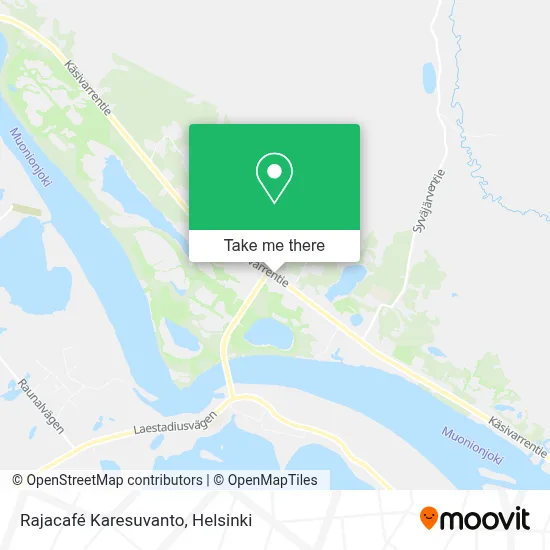 Rajacafé Karesuvanto map