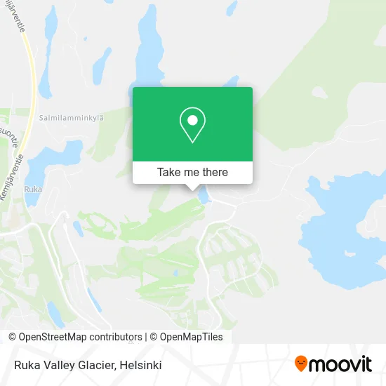 Ruka Valley Glacier map