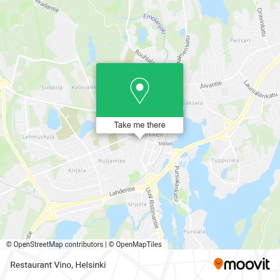 Restaurant Vino map