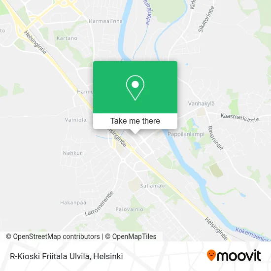 R-Kioski Friitala Ulvila map