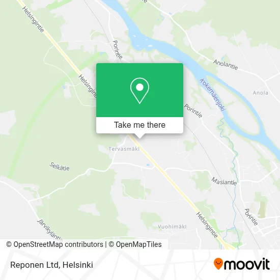 Reponen Ltd map