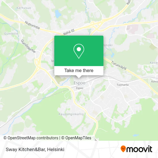 Sway Kitchen&Bar map