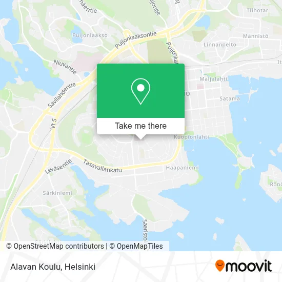 Alavan Koulu map