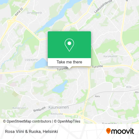 Rosa Viini & Ruoka map