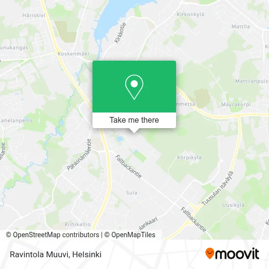 Ravintola Muuvi map