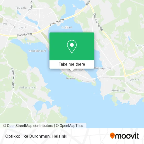 Optikkoliike Durchman map