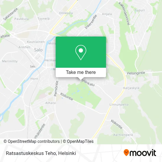 Ratsastuskeskus Teho map