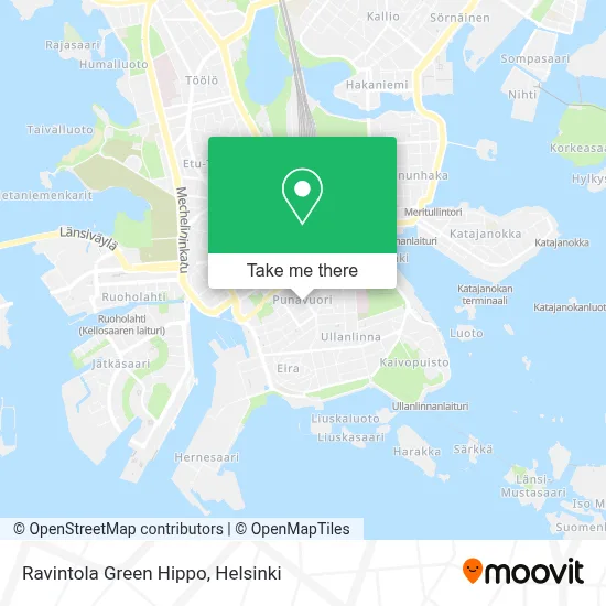 Ravintola Green Hippo map