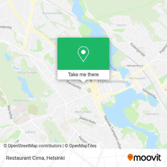 Restaurant Cima map