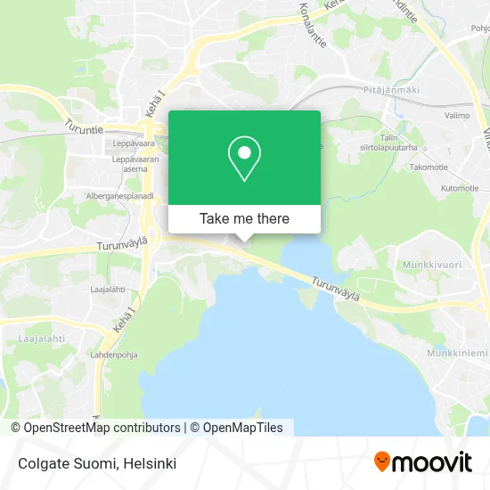 Colgate Suomi map