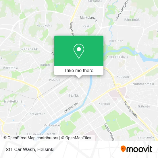 St1 Car Wash map